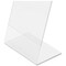Deflecto Stand Up Sign Holder, Side Load, Portrait, 8-1/2"x11", Clear DEF69701 - alternate 6